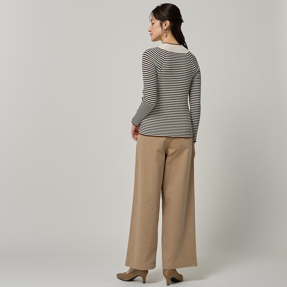 ストレッチコーデュロイセミワイドパンツ　(24151) 5枚目画像