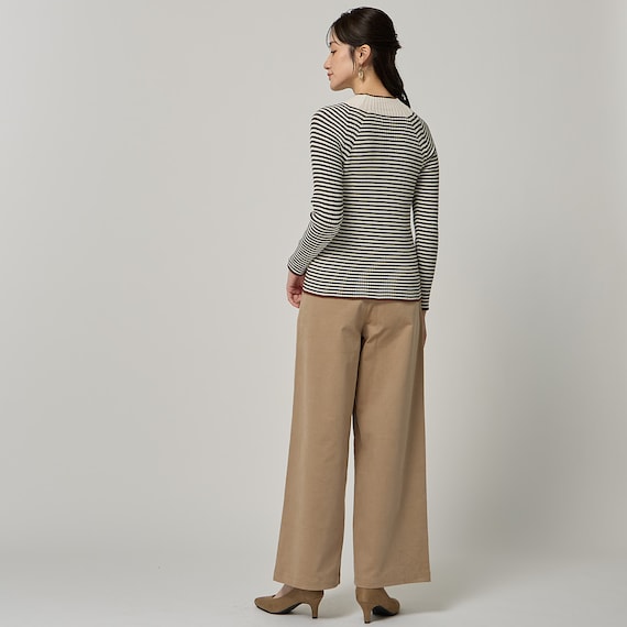 ストレッチコーデュロイセミワイドパンツ (24151) 5枚目画像