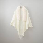 フェイクファー付ニットボレロ　(84104)