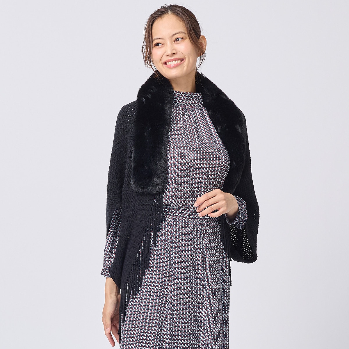 フェイクファー付ニットボレロ (84104) | ニトリネット【公式】 家具