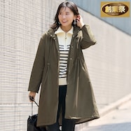 吸湿発熱あったか中綿スナップボタンコート (04107)【期間限定価格:11/27~1/5まで】