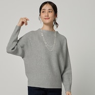 ラメ混ドルマンニットプルオーバー (74133)