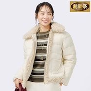フェイクカールファー中綿ショートブルゾン (04109)【期間限定価格:11/27~1/5まで】