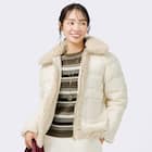 フェイクカールファー中綿ショートブルゾン (04109) 1枚目画像