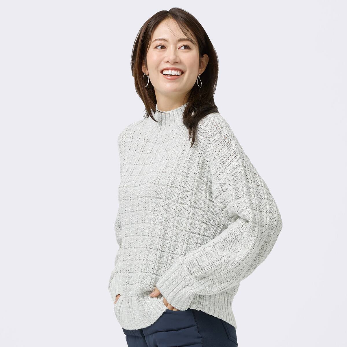 地柄ラメニットプルオーバー (74136) | ニトリネット【公式】 家具