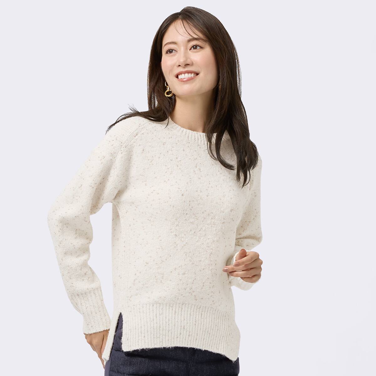 NKNIT ラメニット ラメリリヤーンクルーネックニット ｜ハウス オブ ロータス＜HOUSE OF