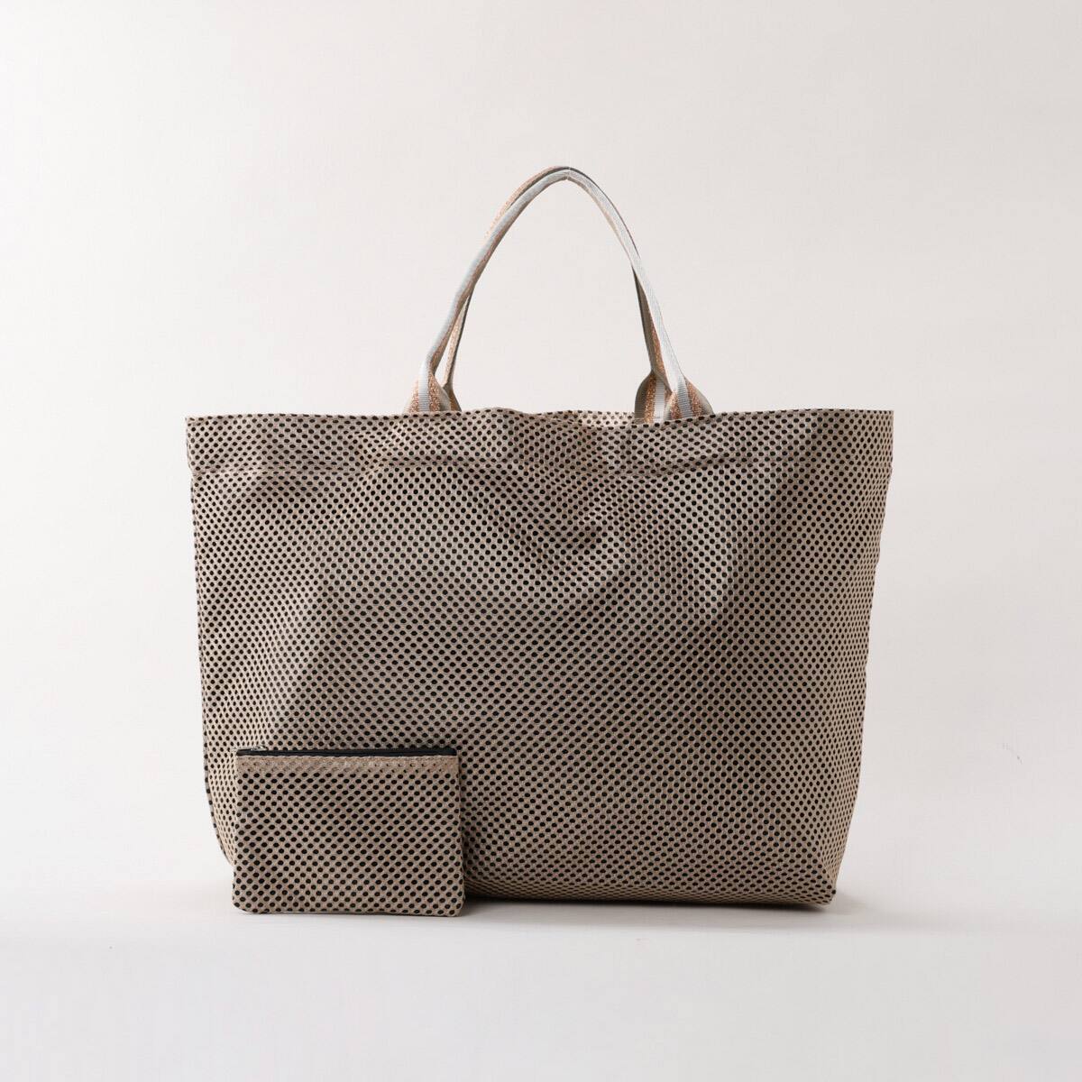 ミニポーチ付きメッシュビッグトートバッグ (94155) | ニトリネット