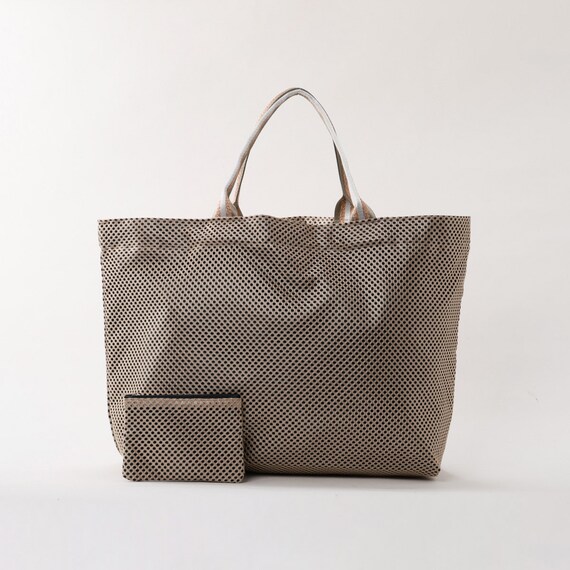 ミニポーチ付きメッシュビッグトートバッグ (94155) 1枚目画像