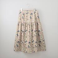 花柄ギャザー切替えスカート　(34125)