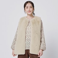 チェーン柄スタンドネックブラウス (54117)