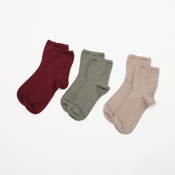 大人の楽らくソックスクルー丈無地 (94157) 2枚目画像