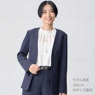 ライトダブルクロスノーカラージャケット (15100)