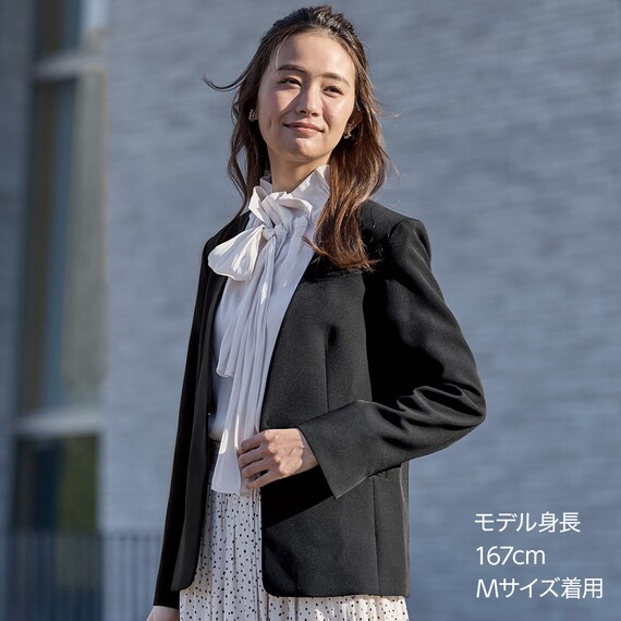 ライトダブルクロスノーカラージャケット (15100) 6枚目画像