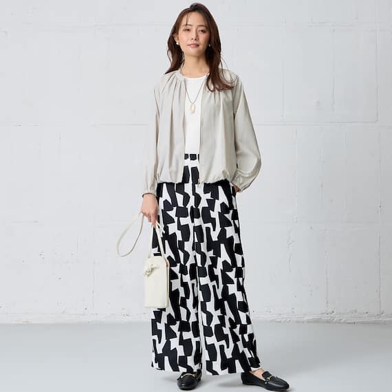 はっ水UVカットギャザーブルゾン (15102) 2枚目画像