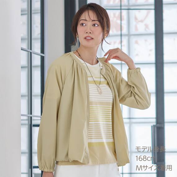 はっ水ＵＶカットギャザーブルゾン　(15102) 5枚目画像