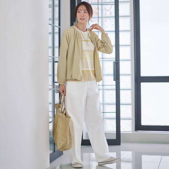 はっ水ＵＶカットギャザーブルゾン　(15102) 6枚目画像