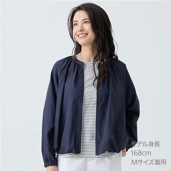 はっ水UVカットギャザーブルゾン (15102) 7枚目画像