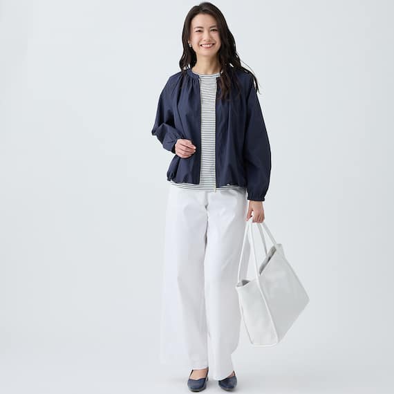 はっ水UVカットギャザーブルゾン (15102) 10枚目画像