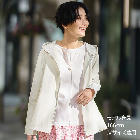 はっ水UVカットバックギャザーパーカー (15103) 1枚目画像