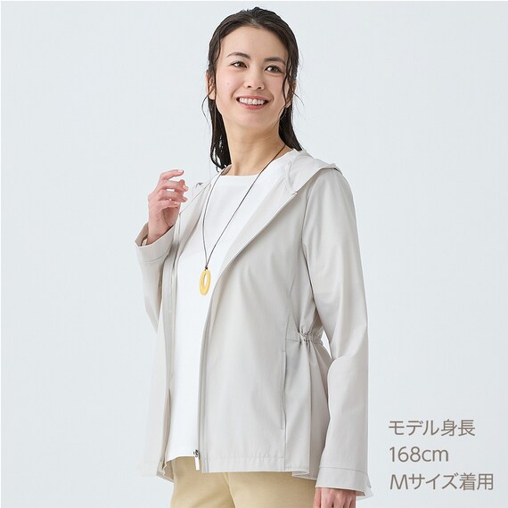 はっ水ＵＶカットバックギャザーパーカー　(15103) 8枚目画像