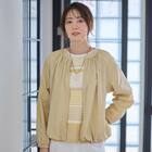 綿スラブパネルボーダープルオーバー　(65103) 9枚目画像