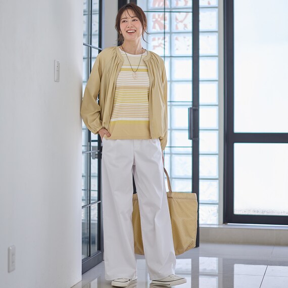 綿スラブパネルボーダープルオーバー (65103) 11枚目画像