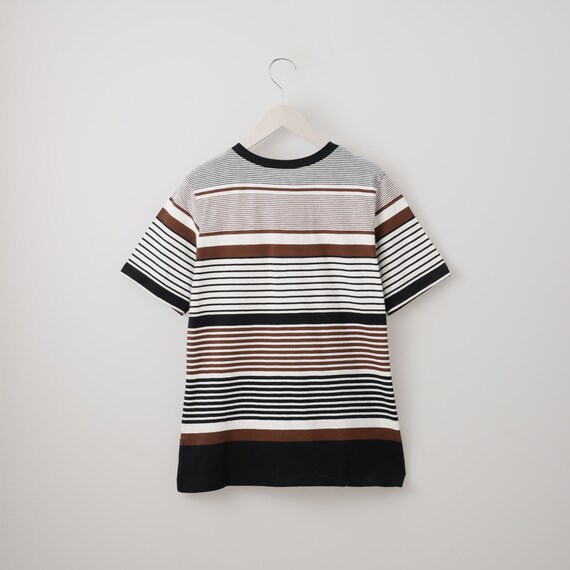 綿スラブパネルボーダープルオーバー　(65103) 14枚目画像