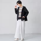 綿スラブパネルボーダープルオーバー (65103) 6枚目画像