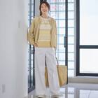 綿スラブパネルボーダープルオーバー　(65103) 11枚目画像