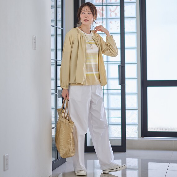 綿スラブパネルボーダープルオーバー　(65103) 12枚目画像