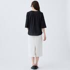 3D刺繍綿ローンブラウス (55105) 8枚目画像