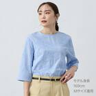 3D刺繍綿ローンブラウス (55105) 13枚目画像