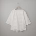 3D刺繍綿ローンブラウス (55105) 15枚目画像