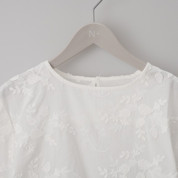 ３Ｄ刺繍綿ローンブラウス　(55105) 18枚目画像