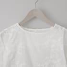 3D刺繍綿ローンブラウス (55105) 18枚目画像