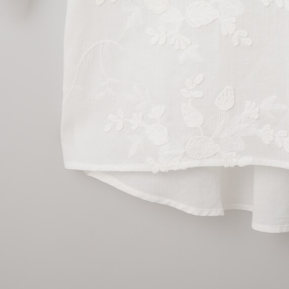 3D刺繍綿ローンブラウス (55105) 20枚目画像