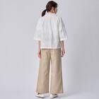 ３Ｄ刺繍綿ローン５分袖シャツ　(55106) 4枚目画像