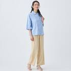 3D刺繍綿ローン5分袖シャツ (55106) 11枚目画像