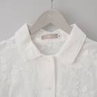 3D刺繍綿ローン5分袖シャツ (55106) 23枚目画像