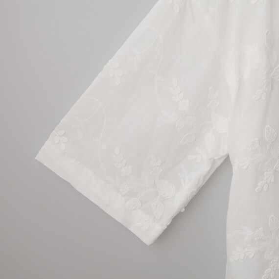 ３Ｄ刺繍綿ローン５分袖シャツ　(55106) 24枚目画像