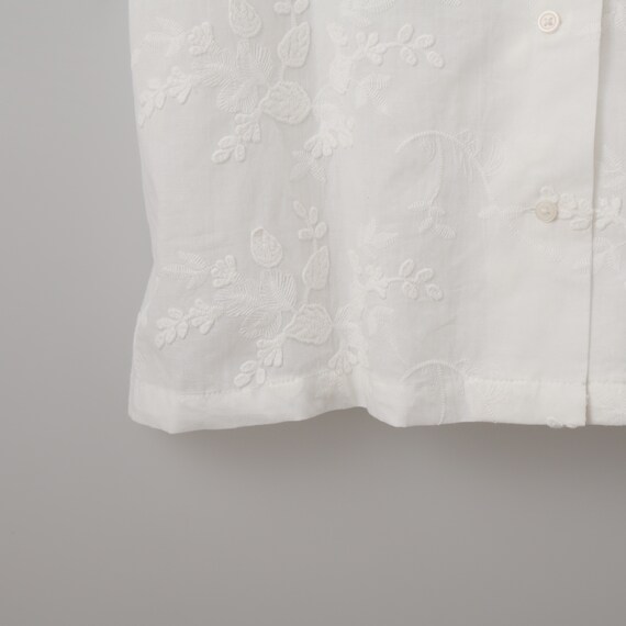 3D刺繍綿ローン5分袖シャツ (55106) 25枚目画像