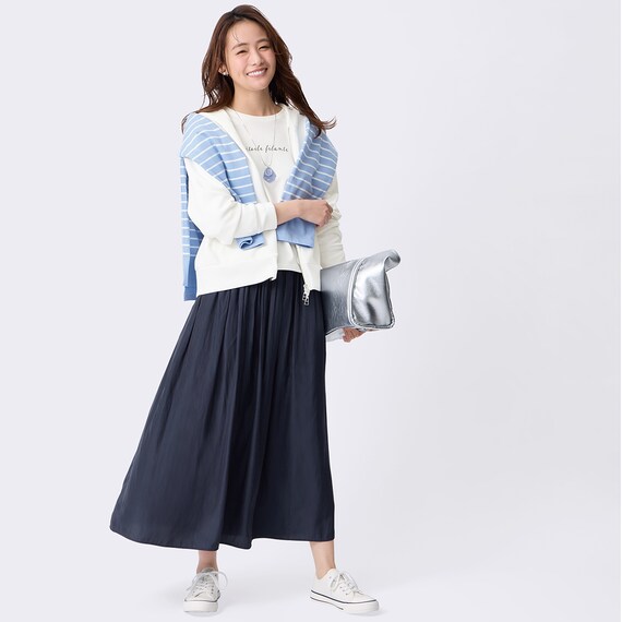 ギャザースカートレギュラー丈　(35102) 4枚目画像