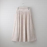 ランダムドットギャザースカートショート丈　(35103)