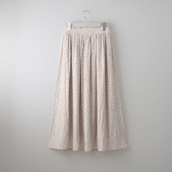 ランダムドットギャザースカートレギュラー丈 (35104) 4枚目画像