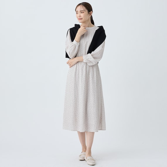 ランダムドットワンピースショート丈 (45100) 2枚目画像