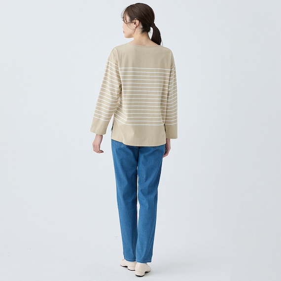 パネルボーダーコットンプルオーバー (65107) 13枚目画像