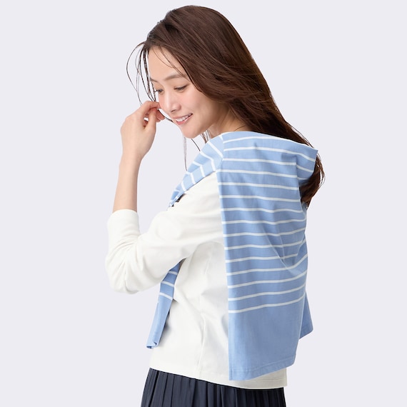 パネルボーダーコットンプルオーバー (65107) 15枚目画像