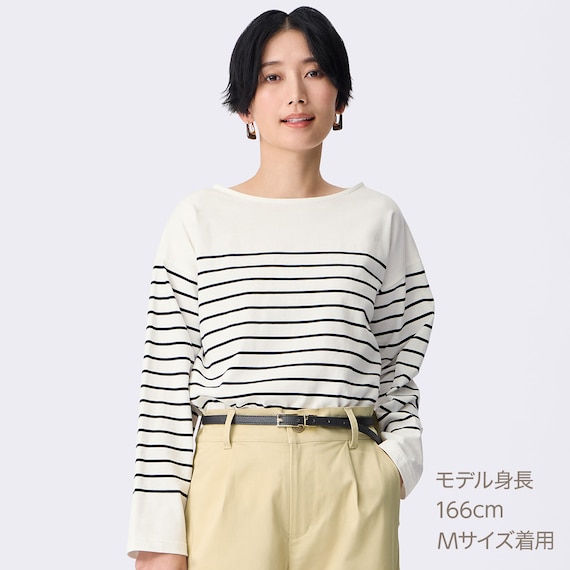 パネルボーダーコットンプルオーバー (65107) 10枚目画像