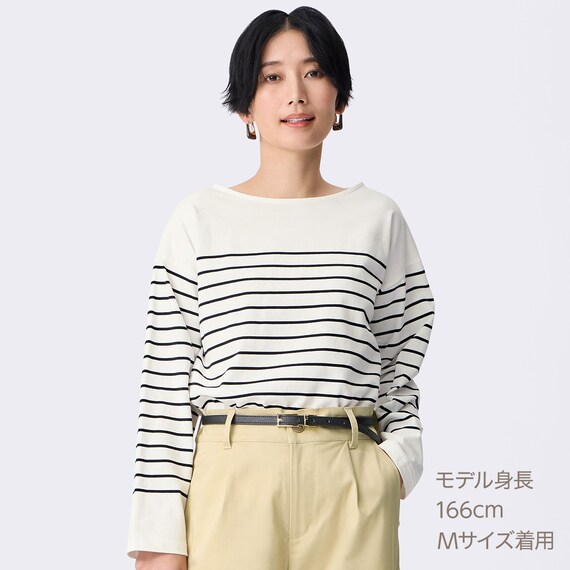 パネルボーダーコットンプルオーバー　(65107) 10枚目画像