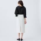 カットジョーゼットストレートスカート　(35105) 4枚目画像